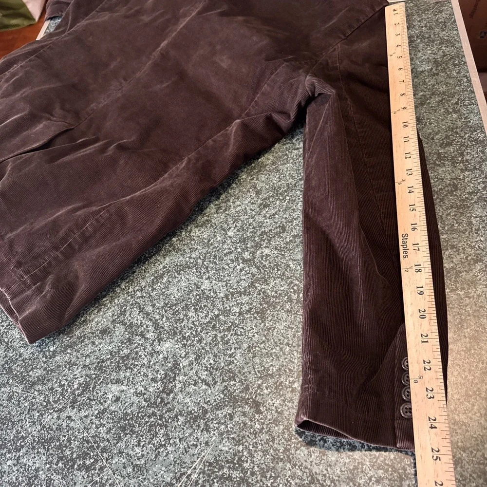 J. Crew Blazer Vintage Cord Mens Large Brown 100% Cotton Corduroy Sport Coat